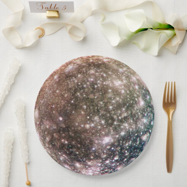 Callisto Tableware from the Celestial Collection  Paper Plate (Wedding)