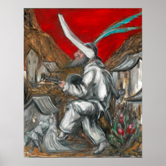 Callot Fritellino oil on Gesso by Toby Mikle Poster