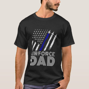 Calls Me Dad Air Force Graduation Dad - US Flag Pa T-Shirt
