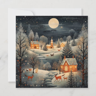 Calm and Cosy Christmas Holiday Card