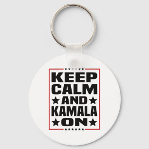 Calm And Kamala On Kamala Harris 2024 For Presiden Key Ring