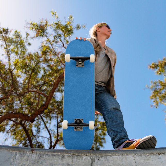 calm and serene blue background swirling pattern skateboard (Outdoor 1)