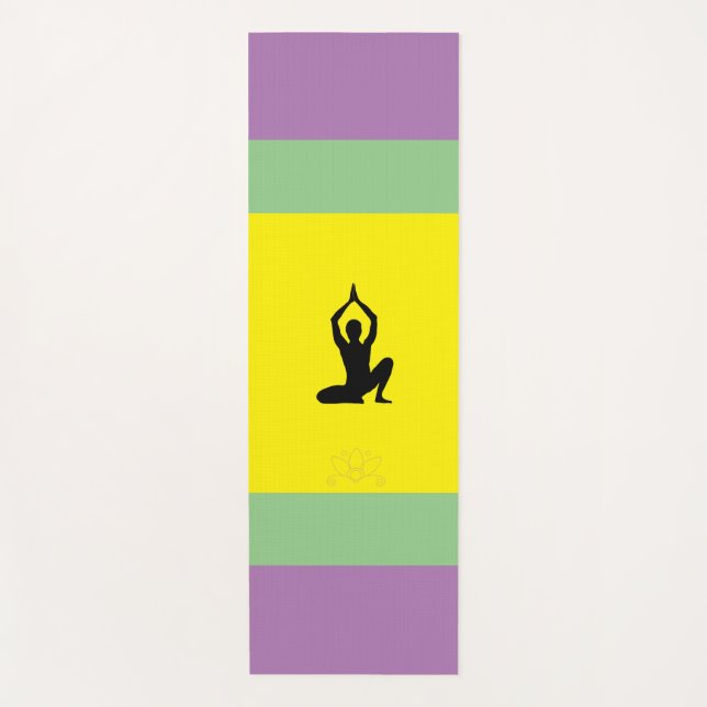 Calm and Serenity Release Yoga Mat (Front)