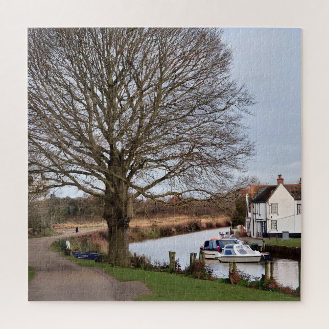 Calm at the Canal Jigsaw Puzzle (Vertical)