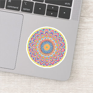 Calm Beautiful Colourful Floral Mandala