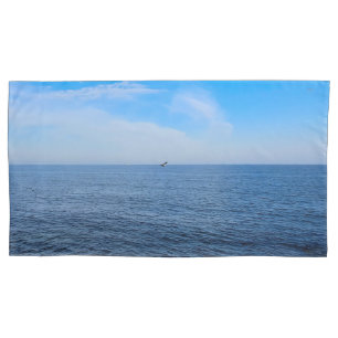 Calm Black Sea Romania – Seagulls Blue Sky Print Pillowcase