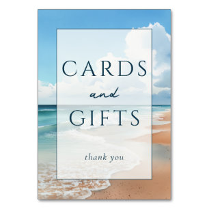 Calm Blue Beach Thank You Card