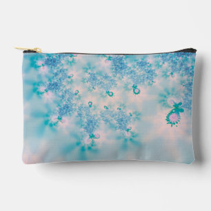 Calm Blue Meditation Butterfly Art Accessory Pouch