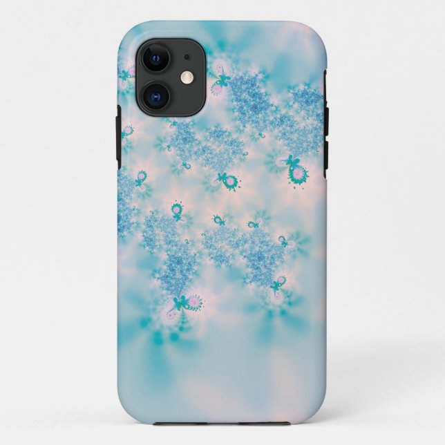 Calm Blue Meditation Butterfly Art Case-Mate iPhone Case (Back)