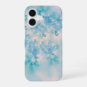 Calm Blue Meditation Butterfly Art iPhone 16 Case