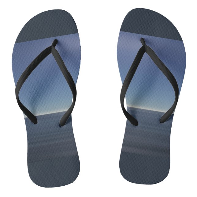 Calm Blue Ocean Thongs (Footbed)
