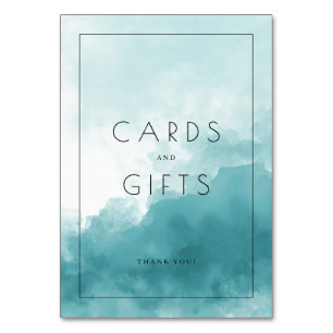 Calm Blue Watercolor Gratitude Card