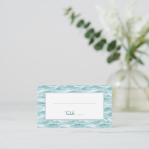 Calm Blue Wave Place Card