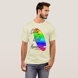 Calm bold horizons surfing T-Shirt