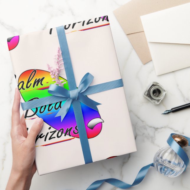 Calm bold horizons surfing wrapping paper (Gifting)