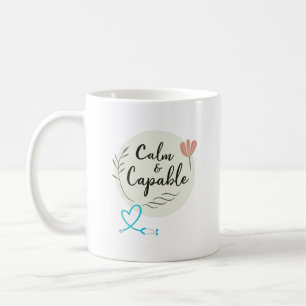 Calm & Capable Nurse Personalised Coffee Mug
