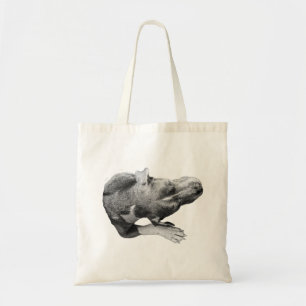 Calm Carry—Top-View Pitbull Mix Tote Bag