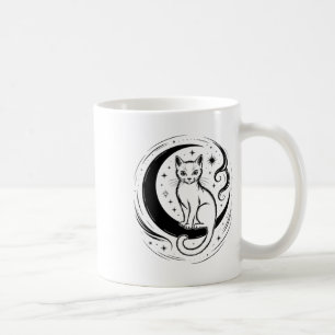 Calm Cat Lotus Flower Yoga Meditation Enthusiast T Coffee Mug