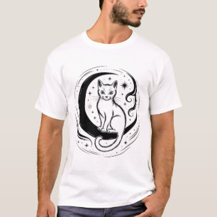 Calm Cat Lotus Flower Yoga Meditation Enthusiast T T-Shirt