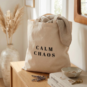 Calm Chaos - Paradox Canvas Tote Bag
