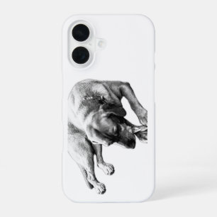 Calm Chewing Dog Portrait Phone Case