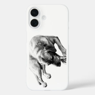 Calm Chewing Dog Portrait Phone Case
