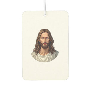 Calm Christ Portrait Vintage Engraving Shirt 2 Car Air Freshener