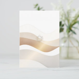 Calm Desert Waves with Fennec Essence   Minimal Se Card
