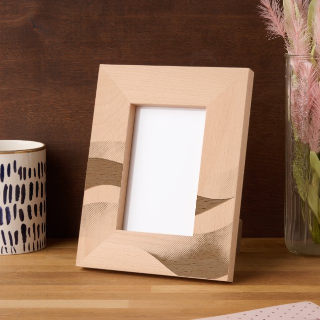 Calm Desert Waves with Fennec Essence | Minimal Se Etched Frames (Left)