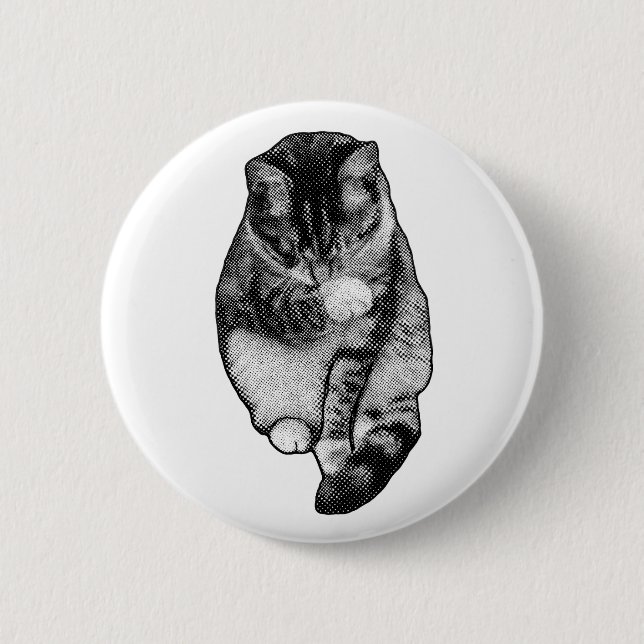 Calm Dot Smile 6 Cm Round Badge (Front)