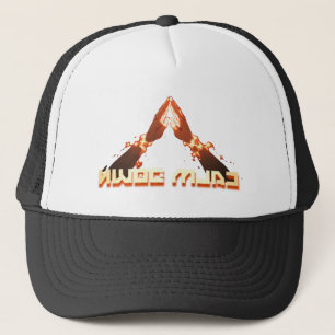 Calm Down! Mirror Image reverse typography  Trucker Hat