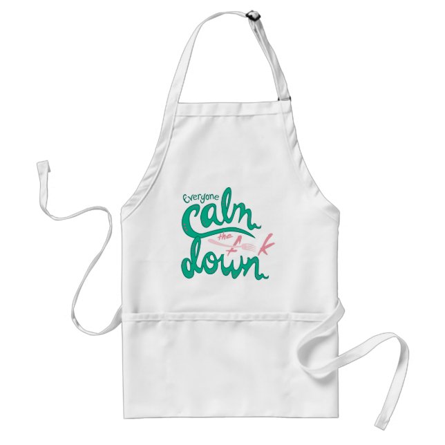 Calm Down Standard Apron (Front)