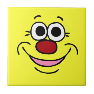 Calm Face Grumpey Ceramic Tile