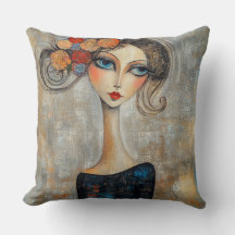 Calm Gaze of an Elegant Blue Eyed Lady