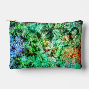 Calm green abstract Cut Sew Bag,Smooth abstract Accessory Pouch