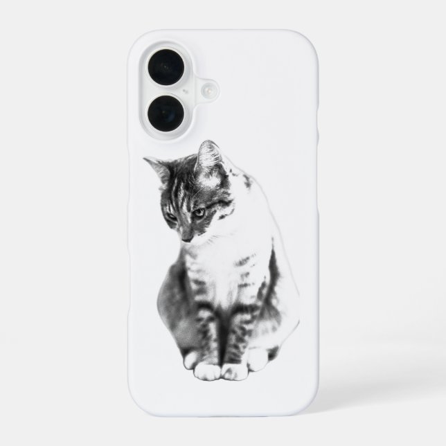 Calm in Ink iPhone 16 Case (Back)