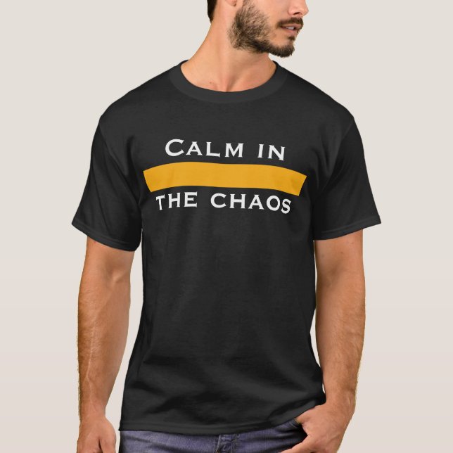 Calm In The Chaos 911 Dispatcher Men's T-shirt (Front)