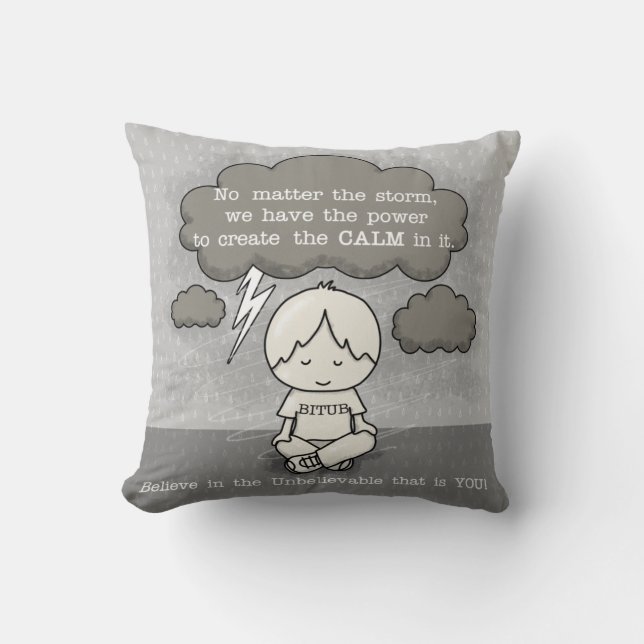 Calm in the Storm Cushion (Front)