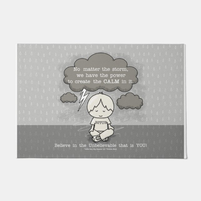 Calm in the Storm  Doormat (Front)