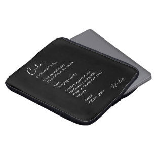 Calm Inspirational Poem Laptop Sleeve