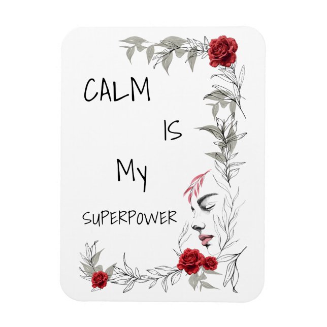 Calm Is My Superpower | Self Trust & Confidence Magnet (Vertical)