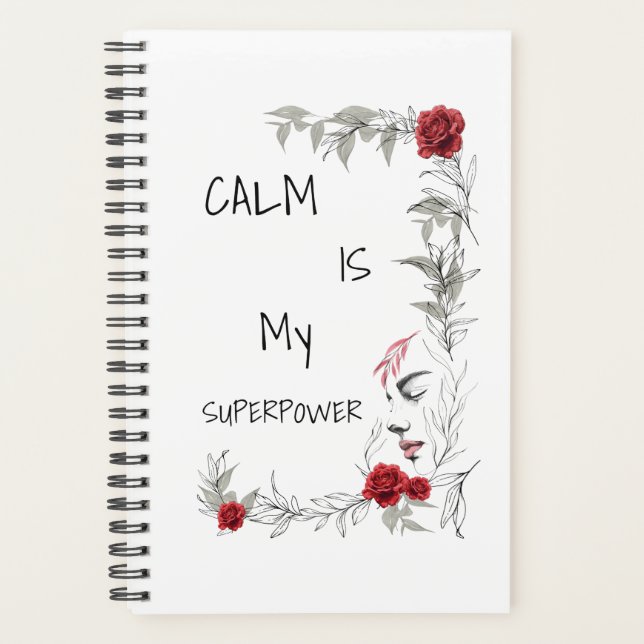Calm Is My Superpower | Self Trust & Confidence Planner (Front)