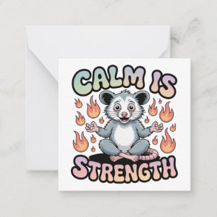 Calm Is Strength Card