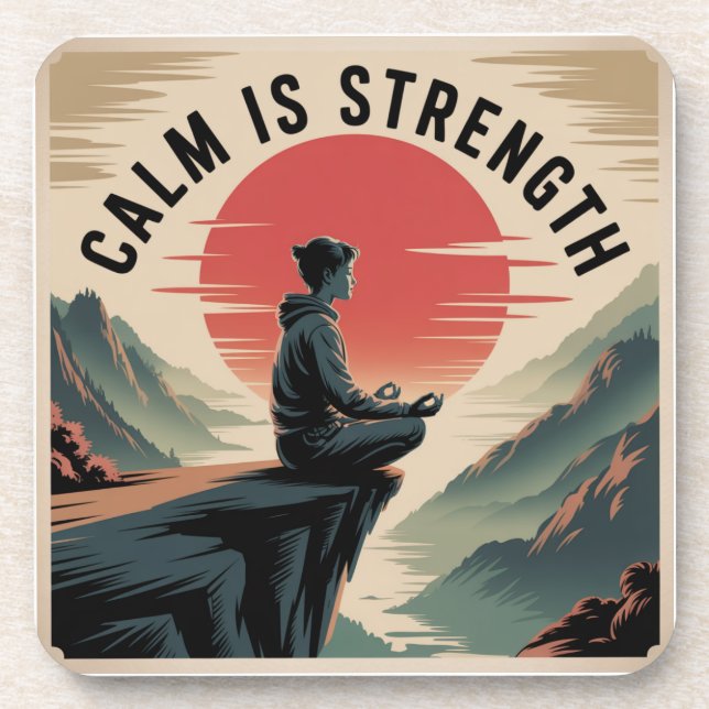 Calm Is Strength Coaster (Front)