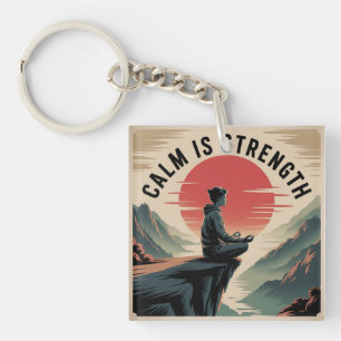 Calm Is Strength Key Ring