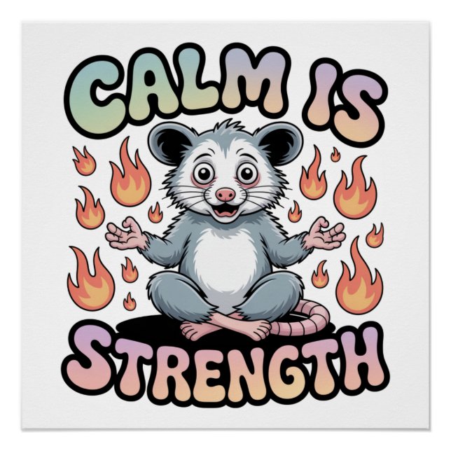 Calm Is Strength Poster (Front)