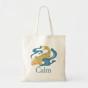 Calm – Japanese Koi Symbol of Inner Peace Tote Bag