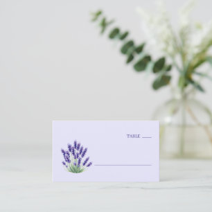 Calm Lavender Digital Illustration Place Card