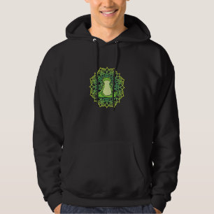 Calm Meditating Frog Yoga Mandala Hoodie