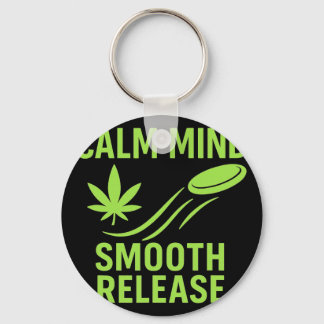 Calm Mind Smooth Release Chill Disc Golf Frisbee  Key Ring